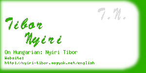 tibor nyiri business card